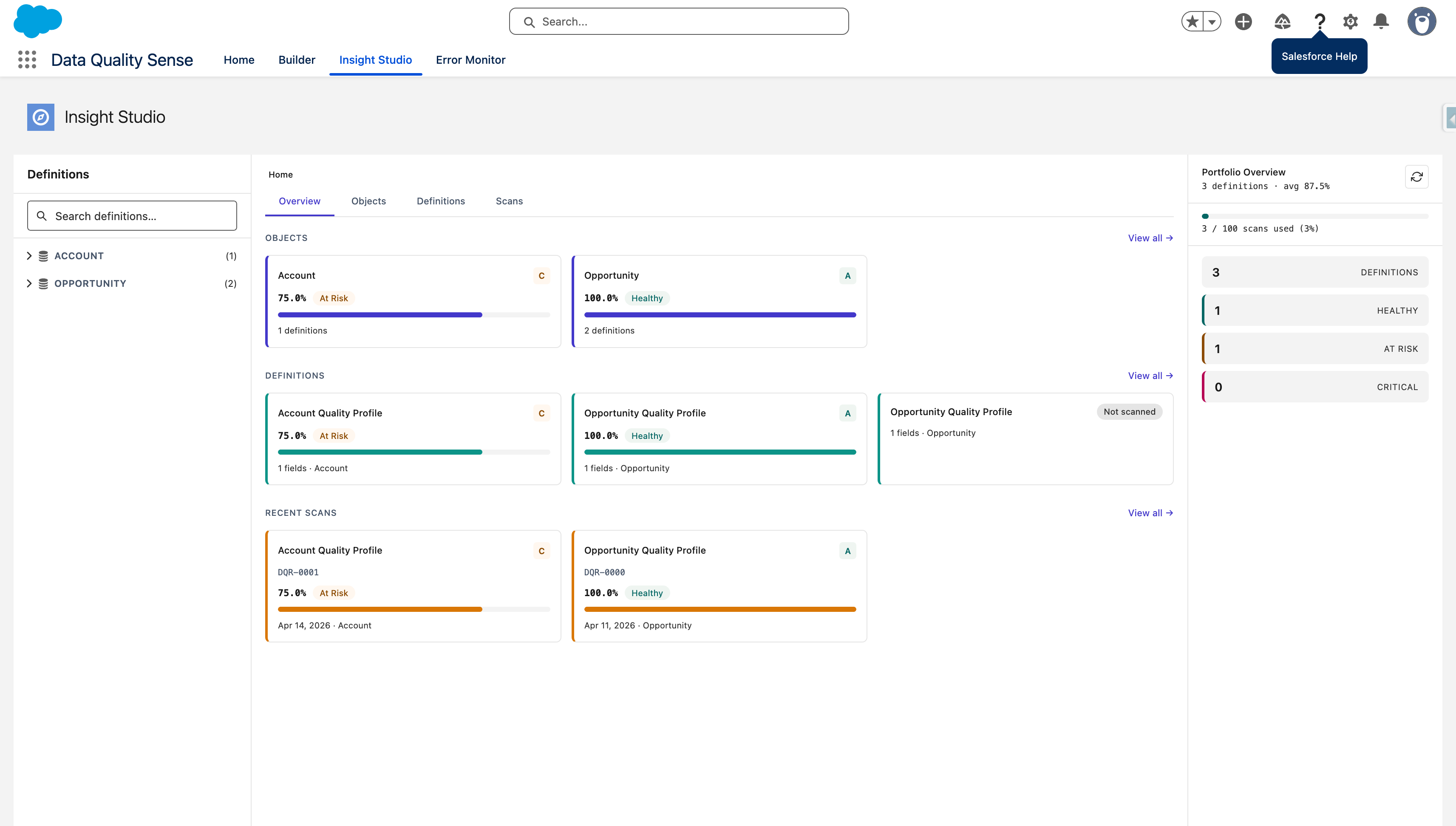Insight Studio analytics